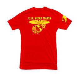 US Surf Nazis t-shirt in red