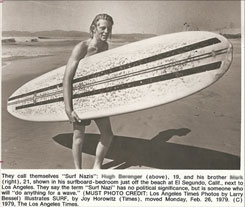 OG surf nazi from El Segundo, California, circa 1979